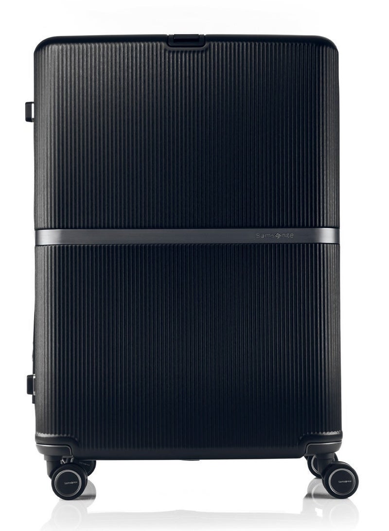 Samsonite Minter Suitcase Check-In Size 75 cm / 28 inch, 4 Spinner Wheels, Polycarbonate, Black|Aero-Trac Suspension Wheels|TSA Lock|Expandable|Removable Divider|Carry Hook - 10 Years International Warranty - Image 5